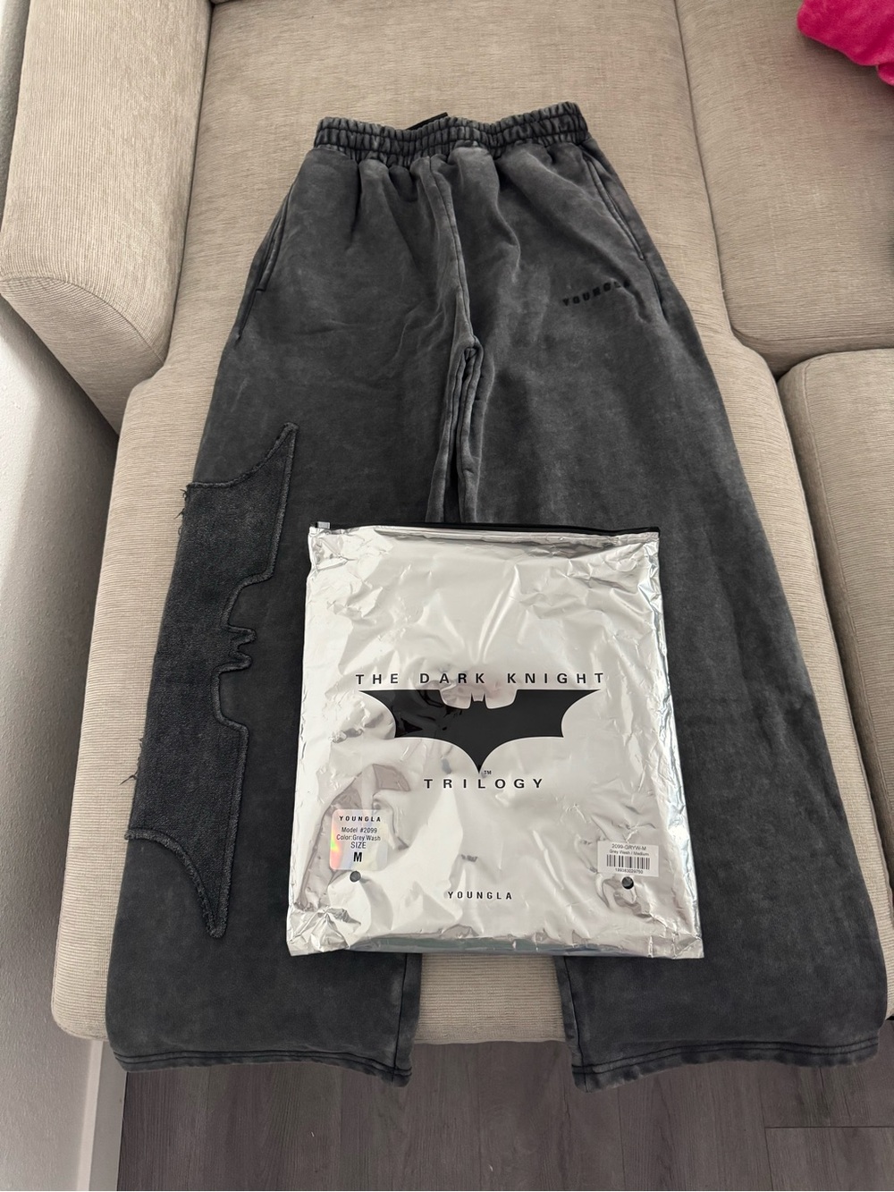 YoungLA Grey Washed Sweatpants